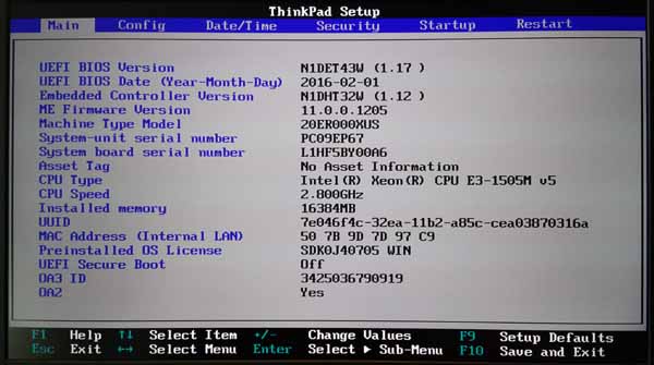 How To Change Serial Number In Bios Lenovo